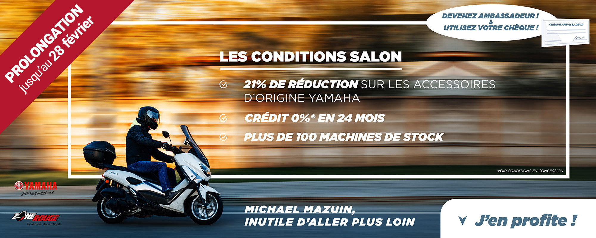 Conditions salon sur Yamaha chez Zone Rouge